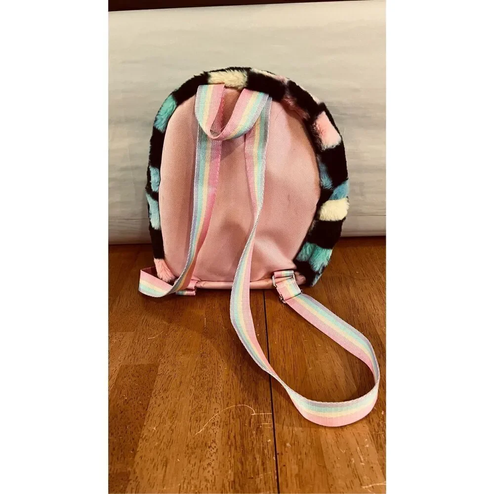 EMOJI FLEECE SOFT BACKPACK BAG MINI